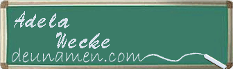 Adela Wecke Visitenkarte
